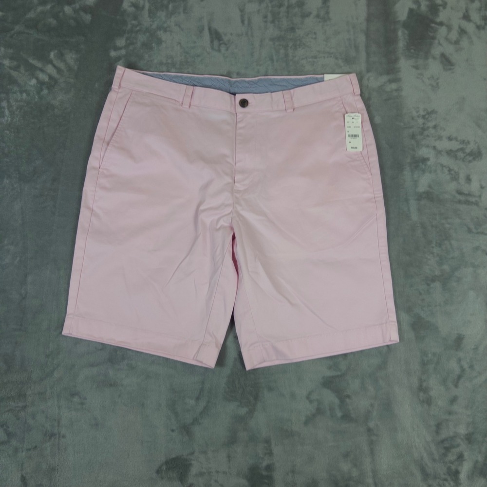 Brooks Brothers Chino Shorts Mens 38 Pink Stretch Flat Front Preppy Casual